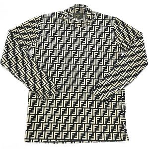 FENDI Zucca Velour Turtleneck